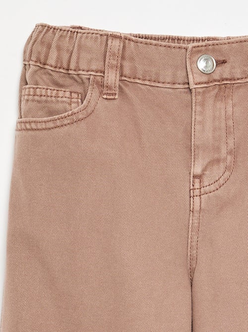 Pantalón de pernera ancha de cintura ajustable - Kiabi