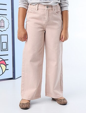 Pantalón de pernera ancha de cintura ajustable