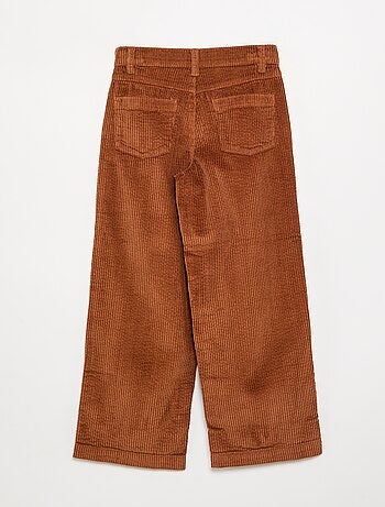 Pantalón de pernera ancha de pana