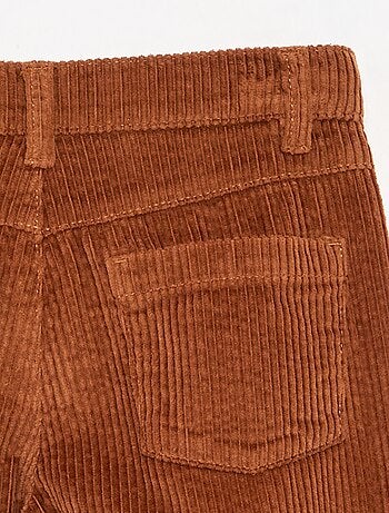 Pantalón de pernera ancha de pana