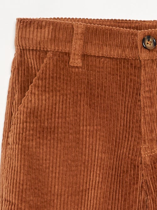 Pantalón de pernera ancha de pana - Kiabi