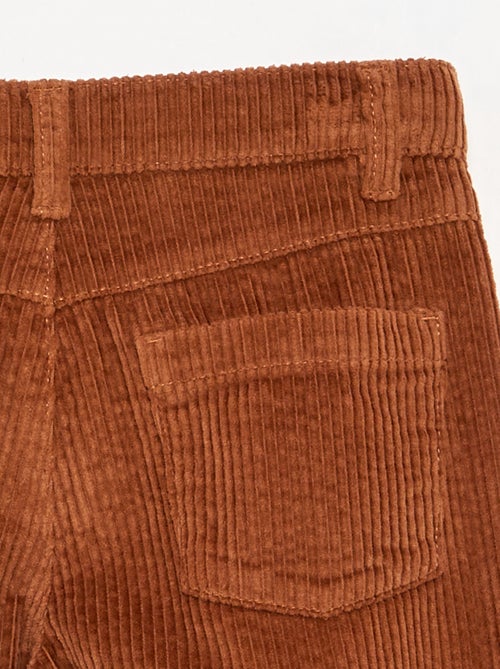 Pantalón de pernera ancha de pana - Kiabi