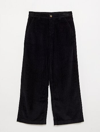 Pantalón de pernera ancha de pana