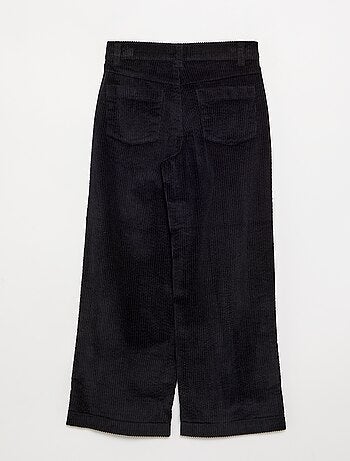 Pantalón de pernera ancha de pana