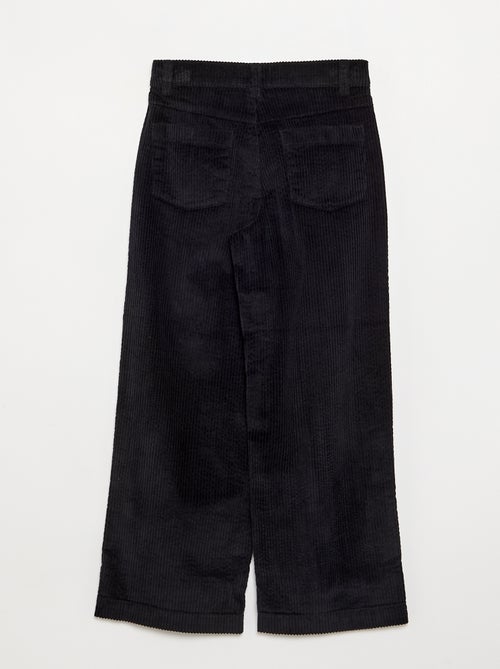 Pantalón de pernera ancha de pana - Kiabi