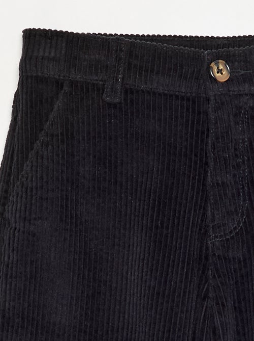 Pantalón de pernera ancha de pana - Kiabi