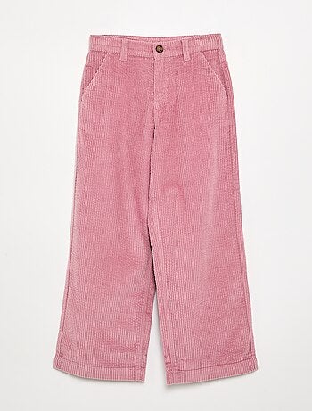 Pantalón de pernera ancha de pana