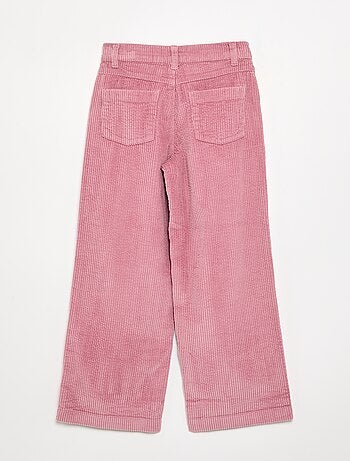 Pantalón de pernera ancha de pana