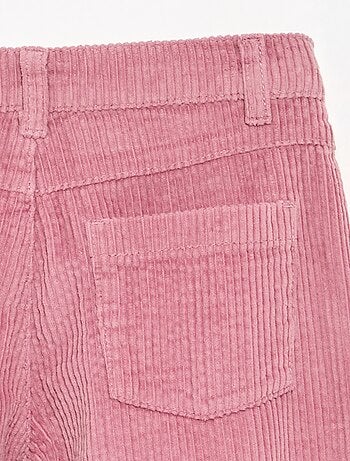 Pantalón de pernera ancha de pana
