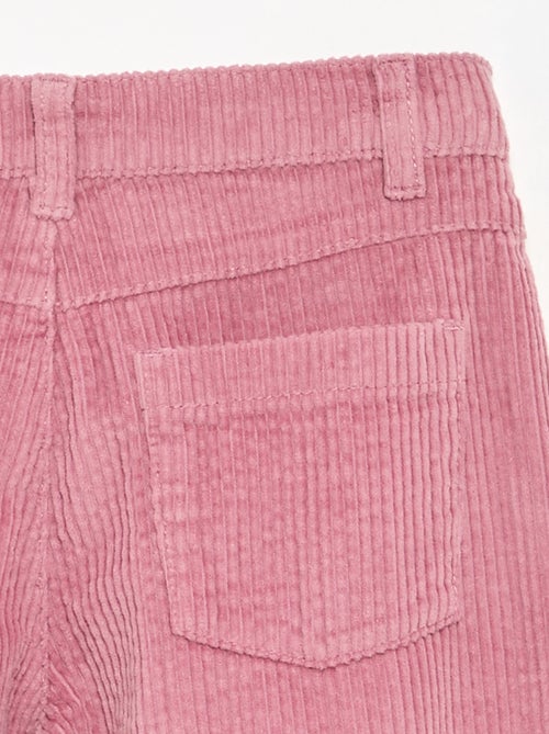 Pantalón de pernera ancha de pana - Kiabi