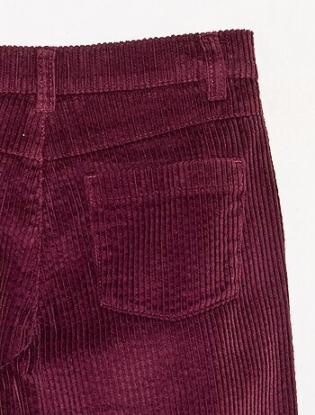 Pantalón de pernera ancha de pana