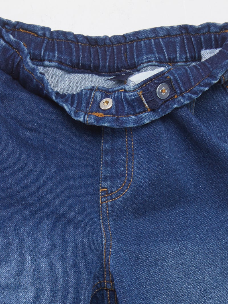 Pantalón de pierna ancha - colección fácil de poner AZUL - Kiabi