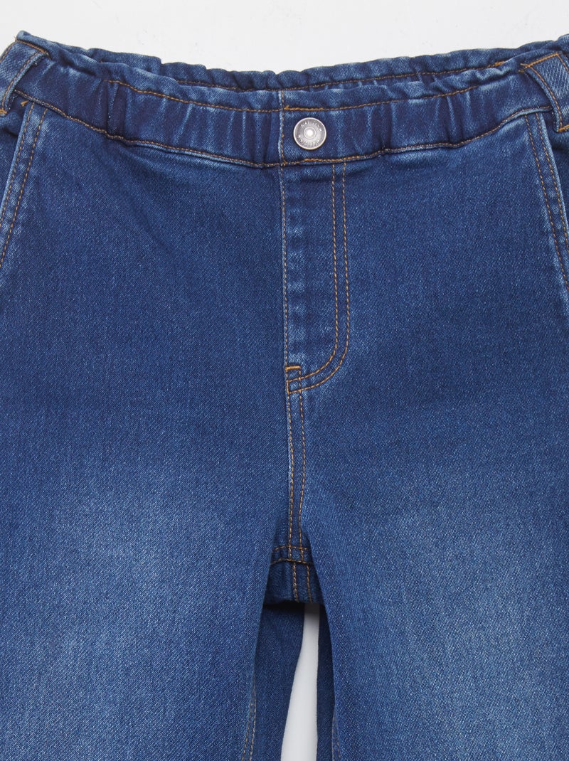 Pantalón de pierna ancha - colección fácil de poner AZUL - Kiabi