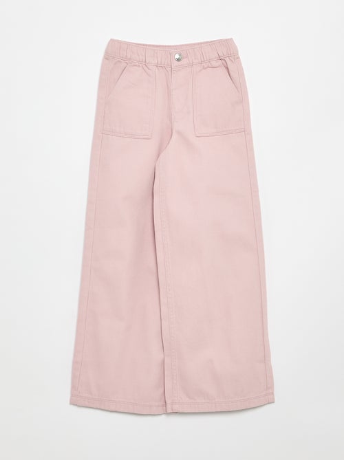 Pantalón de pierna ancha - corte ajustado - Kiabi Pantalón de pierna ancha - corte ajustado - Kiabi