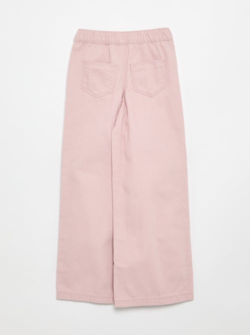 Pantalón de pierna ancha - corte ajustado - Kiabi Pantalón de pierna ancha - corte ajustado - Kiabi