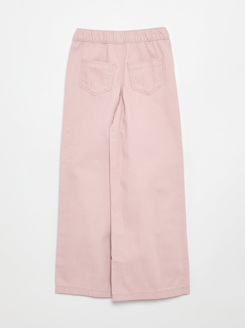 Pantalón de pierna ancha - corte ajustado Purpura - Kiabi