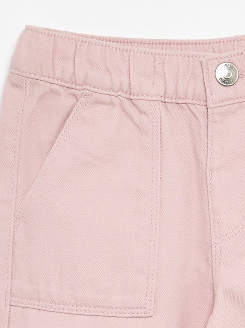 Pantalón de pierna ancha - corte ajustado Purpura - Kiabi