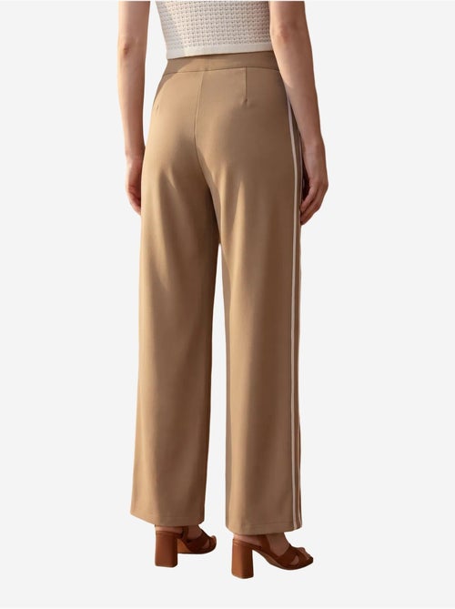Pantalón de pierna ancha con pinzas y tiro alto my fashion - Kiabi
