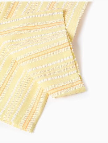 Pantalón de pierna ancha de algodón a rayas