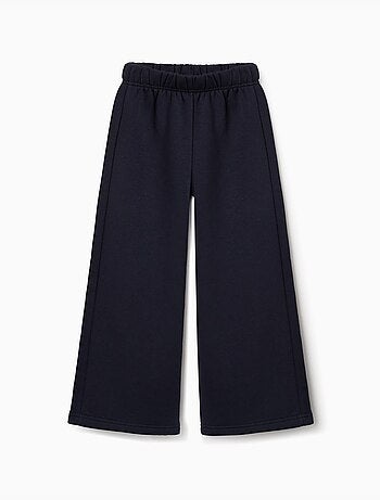 Pantalón de pierna ancha de felpa con forro perchado