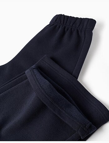 Pantalón de pierna ancha de felpa con forro perchado