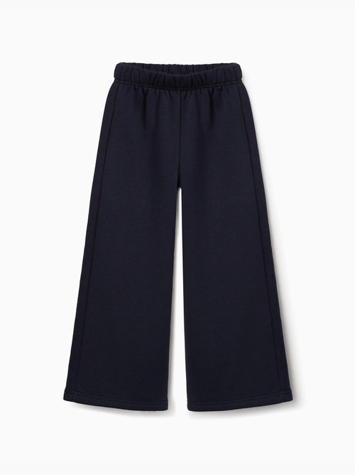 Pantalón de pierna ancha de felpa con forro perchado - Kiabi Pantalón de pierna ancha de felpa con forro perchado - Kiabi