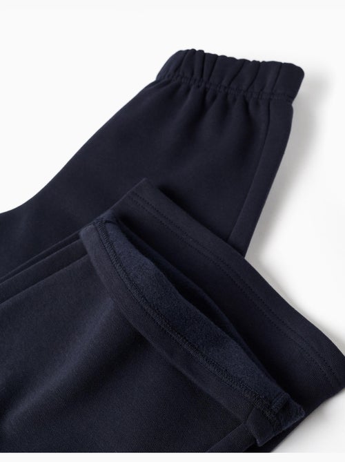 Pantalón de pierna ancha de felpa con forro perchado - Kiabi Pantalón de pierna ancha de felpa con forro perchado - Kiabi