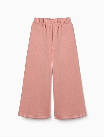 Pantalón de pierna ancha de felpa con forro perchado