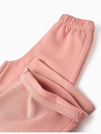 Pantalón de pierna ancha de felpa con forro perchado