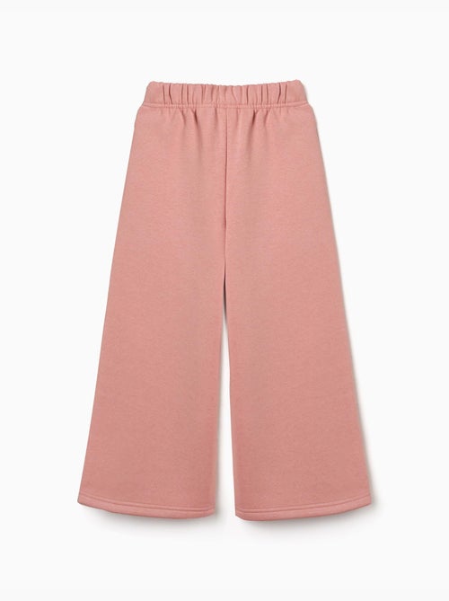 Pantalón de pierna ancha de felpa con forro perchado - Kiabi