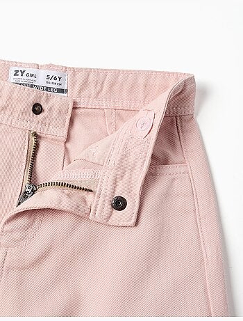 Pantalón de pierna ancha de sarga con bolsillos cargo