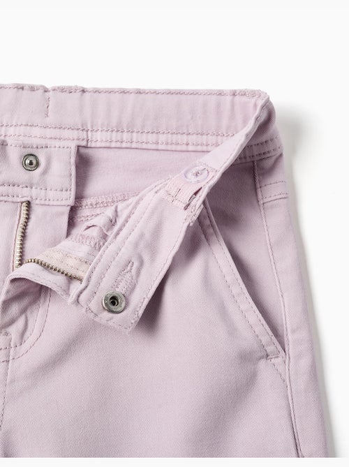 Pantalón de pierna ancha de sarga con cuatro bolsillos - Kiabi Pantalón de pierna ancha de sarga con cuatro bolsillos - Kiabi