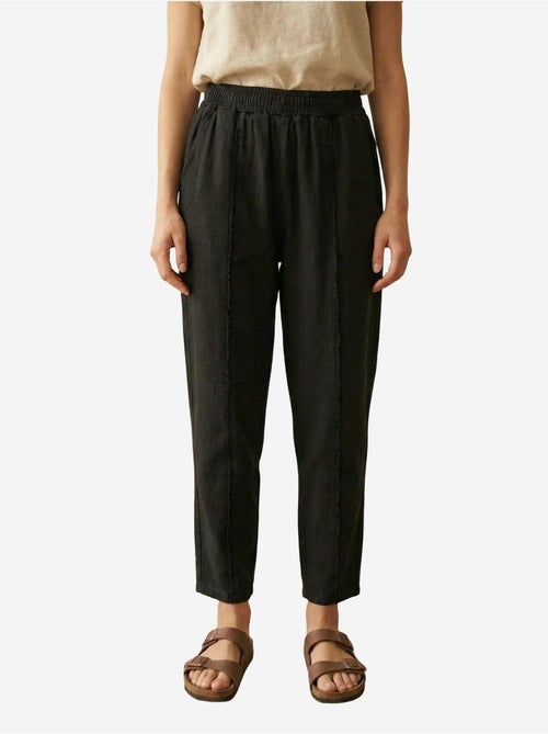 Pantalón de pierna recta con cintura elástica my fashion - Kiabi Pantalón de pierna recta con cintura elástica my fashion - Kiabi
