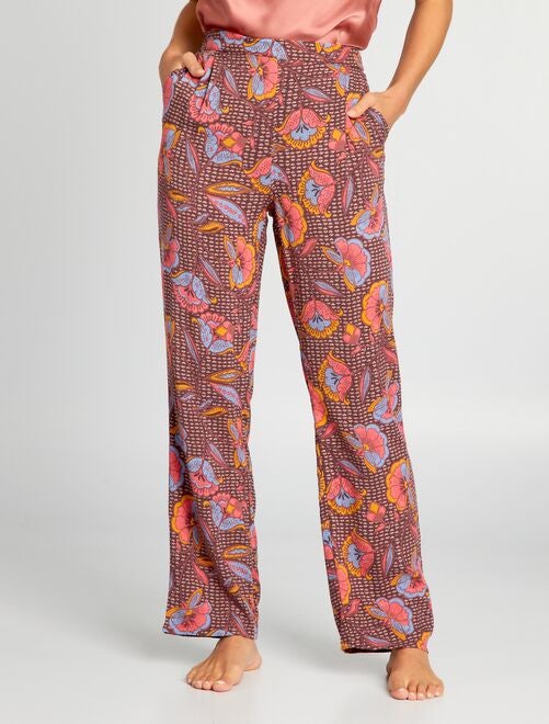 Pantalón de pijama ancho estampado - Kiabi