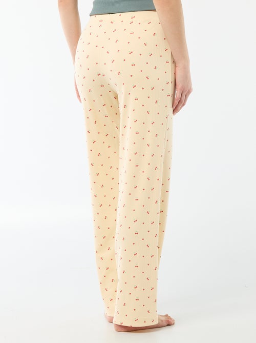 Pantalón de pijama de canalé - Kiabi