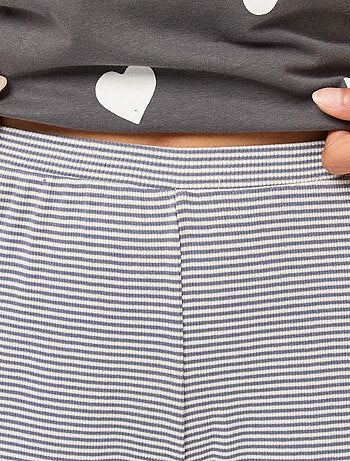 Pantalón de pijama de canalé