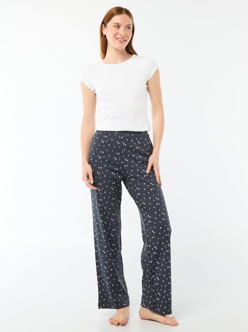 Pantalón de pijama de canalé - Kiabi