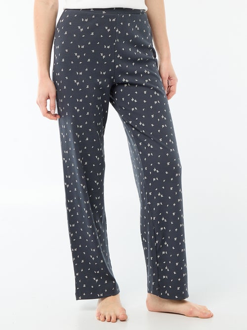Pantalón de pijama de canalé - Kiabi
