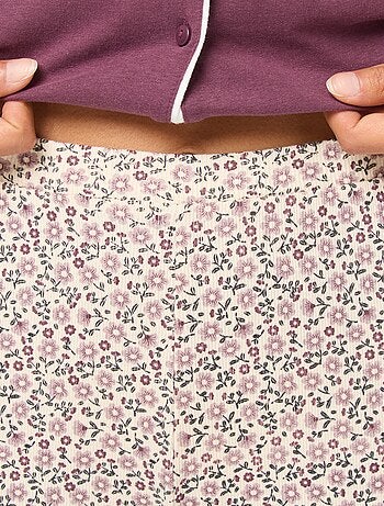 Pantalón de pijama de canalé