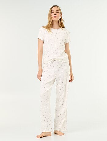 Pantalón de pijama de canalé