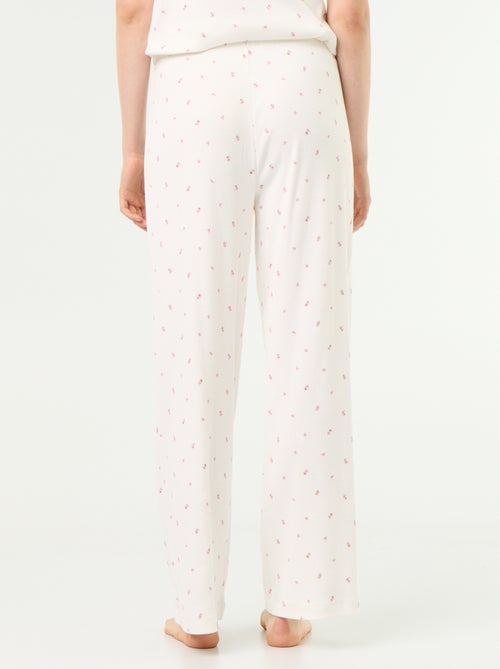 Pantalón de pijama de canalé - Kiabi Pantalón de pijama de canalé - Kiabi