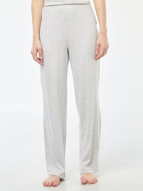 Pantalón de pijama de canalé - Kiabi