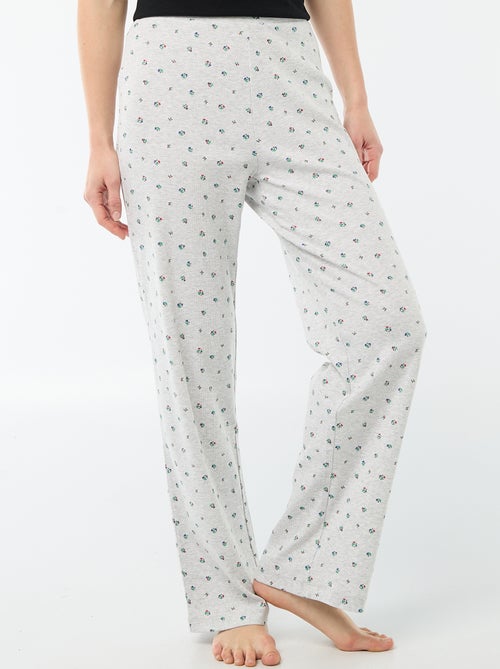 Pantalón de pijama de canalé - Kiabi