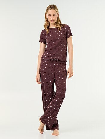 Pantalón de pijama de canalé