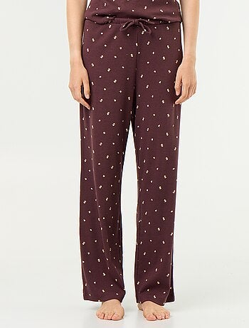 Pantalón de pijama de canalé
