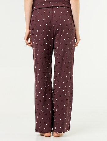 Pantalón de pijama de canalé
