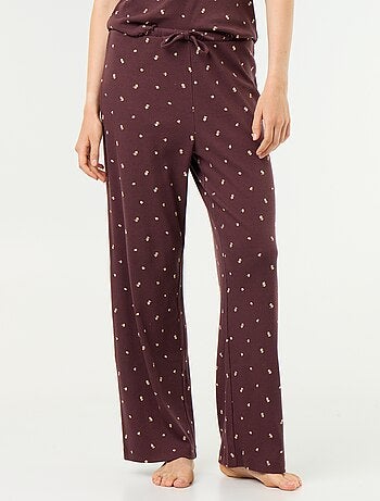 Pantalón de pijama de canalé