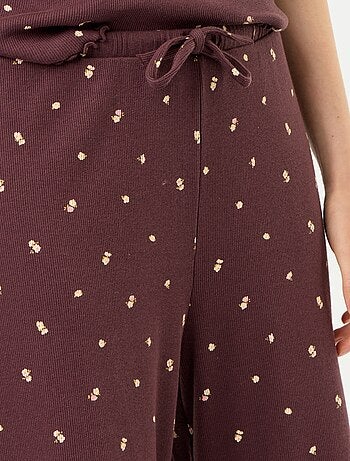 Pantalón de pijama de canalé