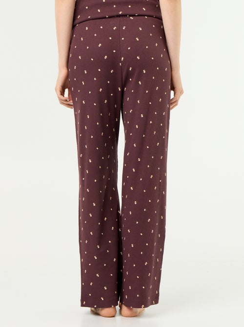 Pantalón de pijama de canalé - Kiabi Pantalón de pijama de canalé - Kiabi