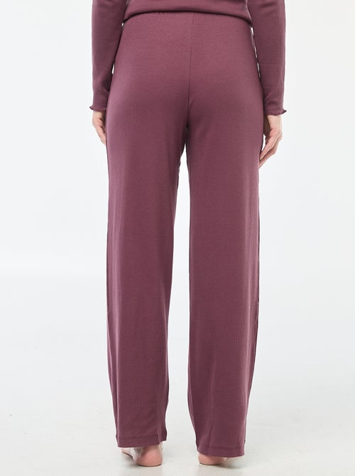 Pantalón de pijama de canalé - Kiabi